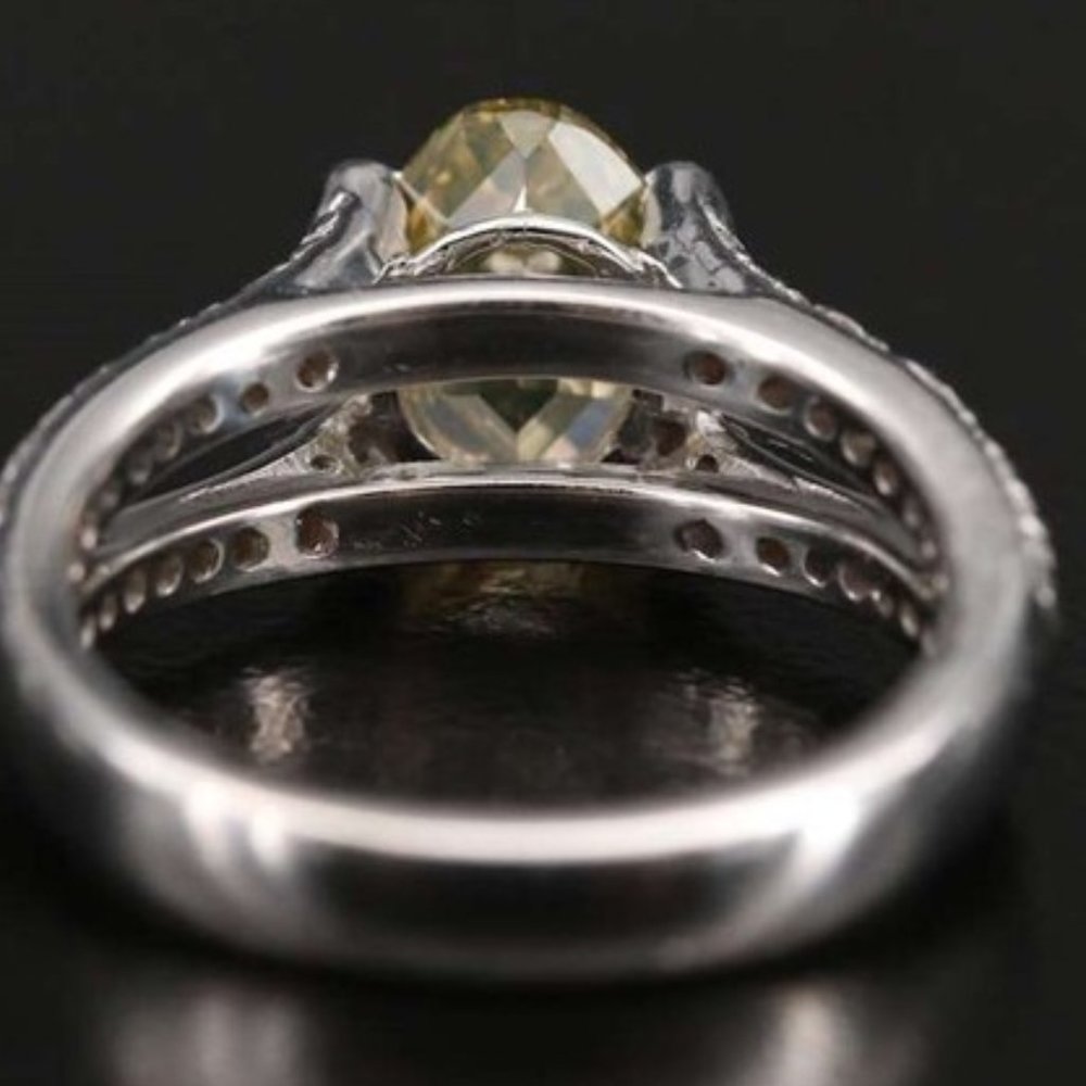 18K 1.88 CTW GENUINE-NATURAL Diamond Ring with GIA Report - Picture 6 of 11